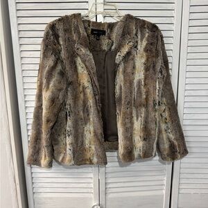 MNG Brown and Cream Teddy Jacket